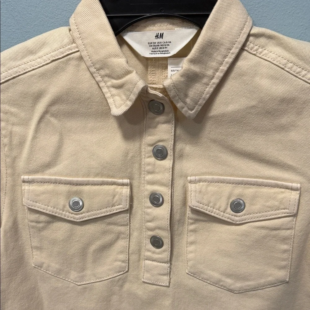 H&M Kids Cream Short Sleeve Dress